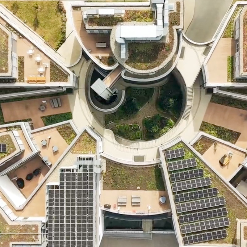Aerial Drohnenaufnahme von oben — thereelthing.studio Karlsruhe